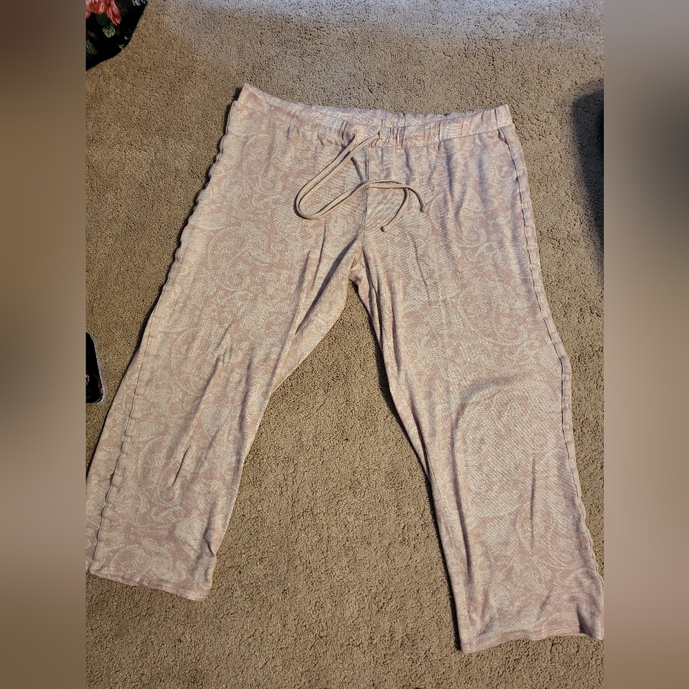 Lucky Brand pj pants light pink paisley